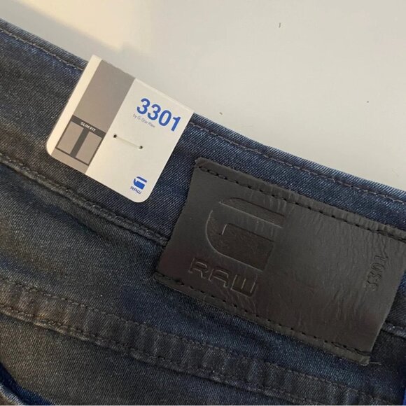 NWT G-Star 3301 Contour Skinny Glaze Dark Size 27 - Picture 12 of 12